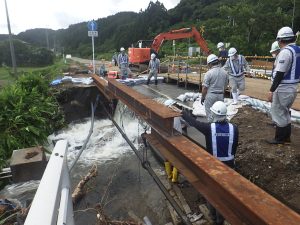 前坂川災害復旧応急工事